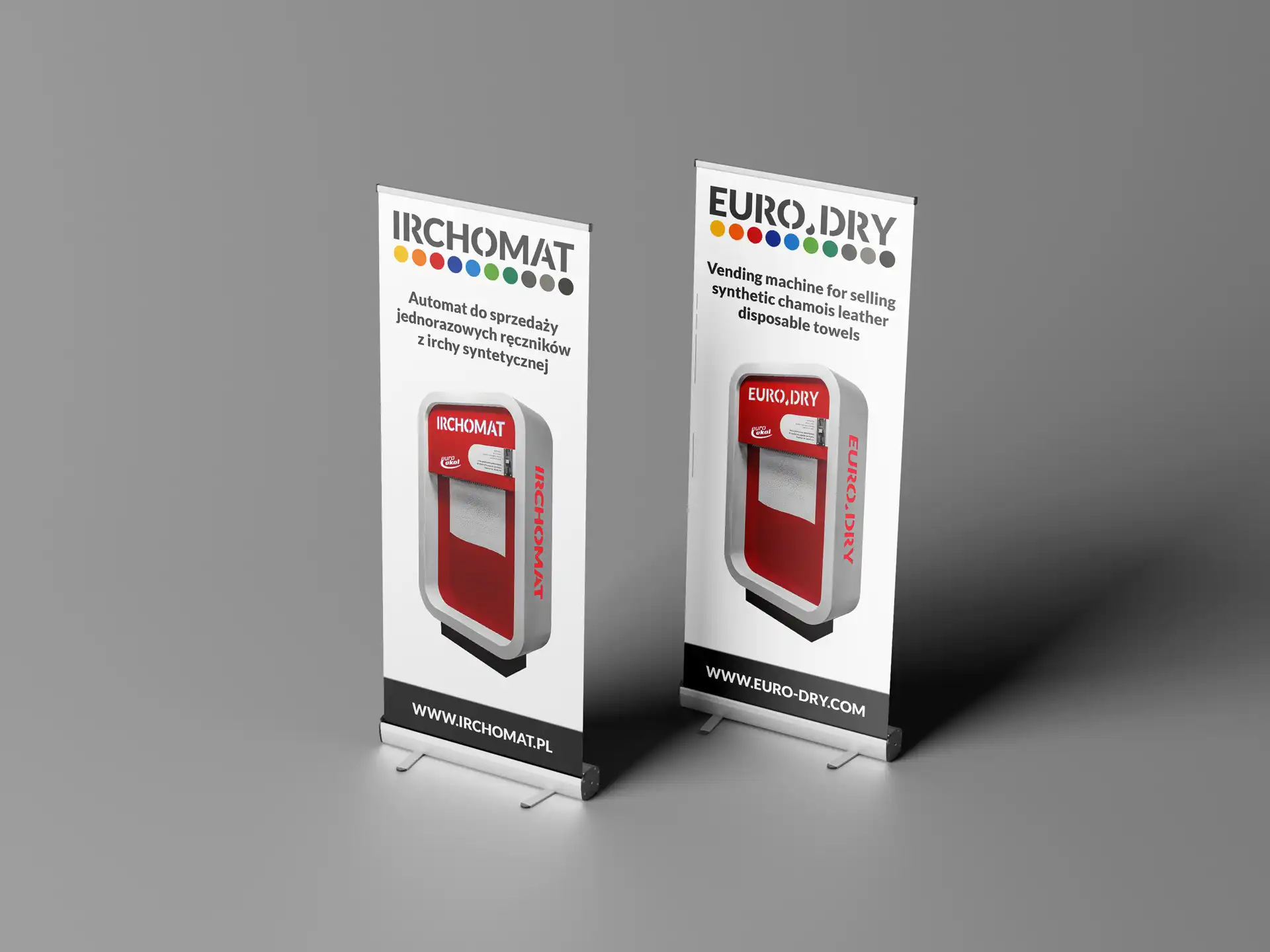 Rollup automatu do sprzedaży ręczników do wycierania auta