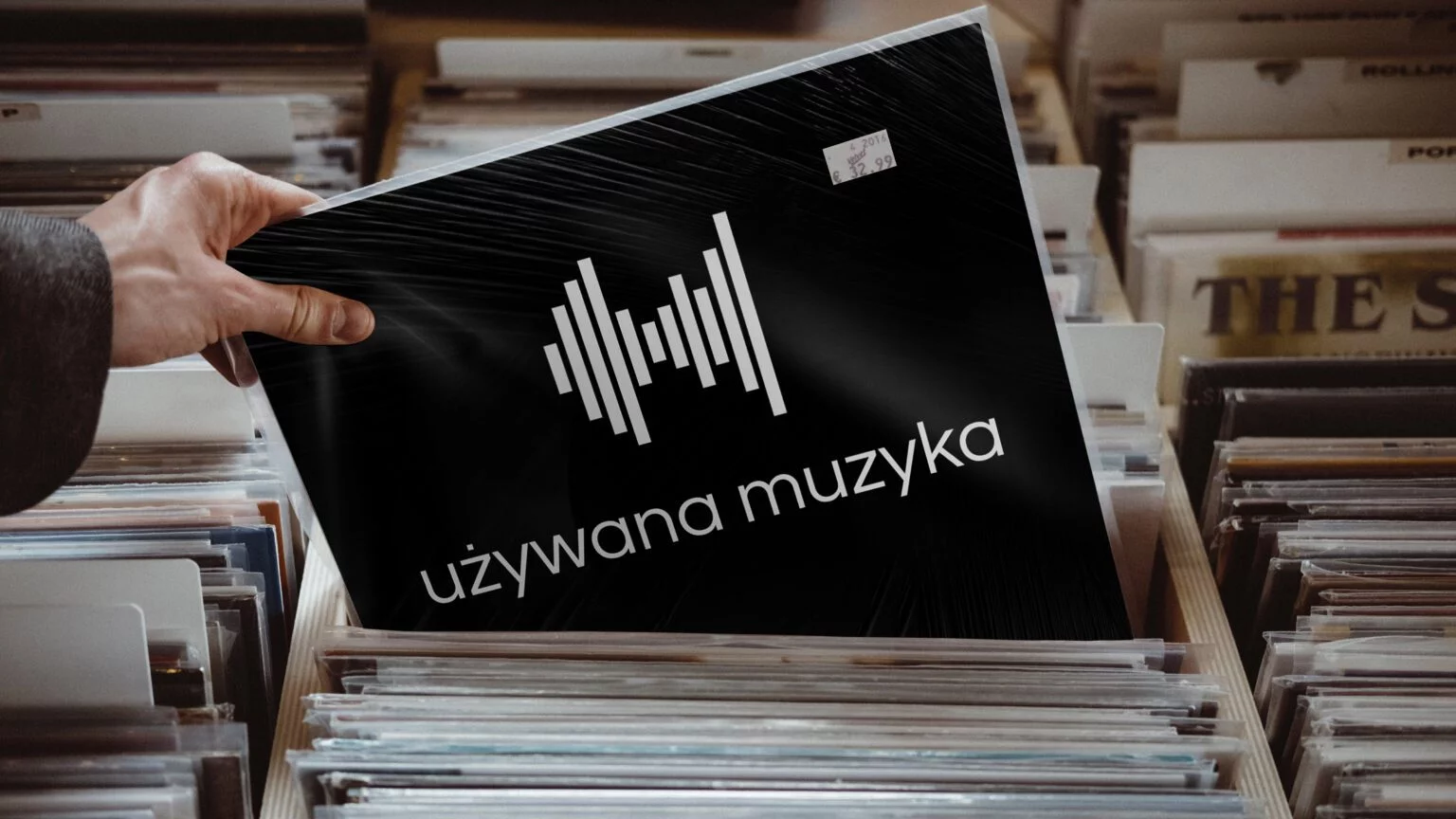 Logo dla sklepu z płytami winylowymi zlokalizowanego w Gdańsku